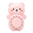 thumbnail image 1 of Cute Cartoon Bear Timers 60 Minutes Mechanical Kitchen Cooking Timer Clock Loud Alarm Counters Manual Timer - Pink, 1 of 5
