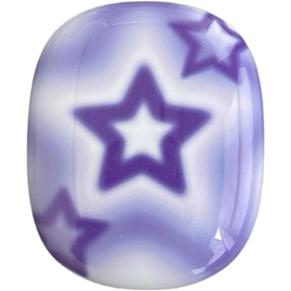 Cute Cartoon Beautiful Stars Pattern Design Case for AirPods Max Headphones,Soft TPU Skin Anti-Scratch for Women Girls,Cover for AirPods Max (Purple)