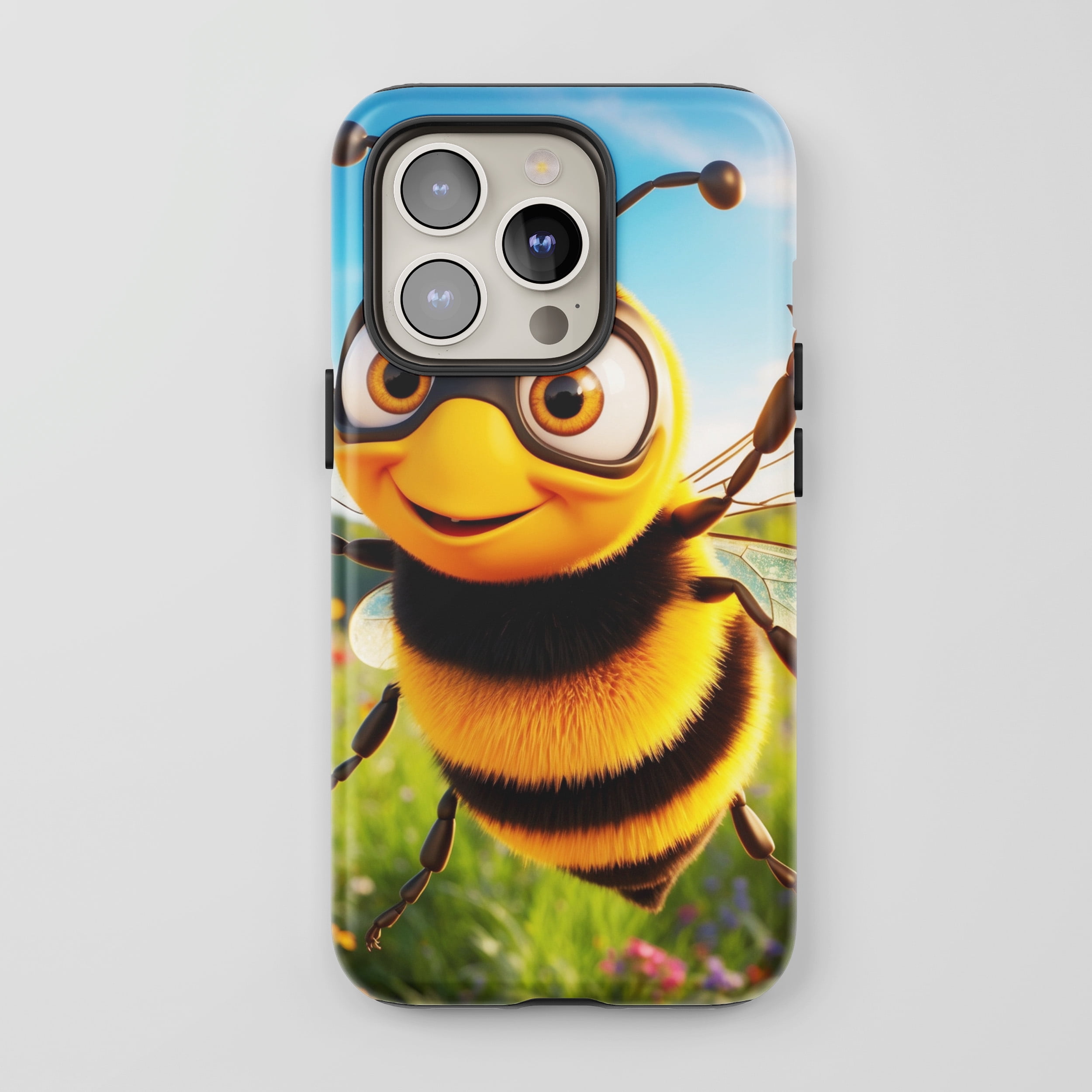 Cute Cartoon Bee For All iPhone Series Protective Phone Case Nature ...