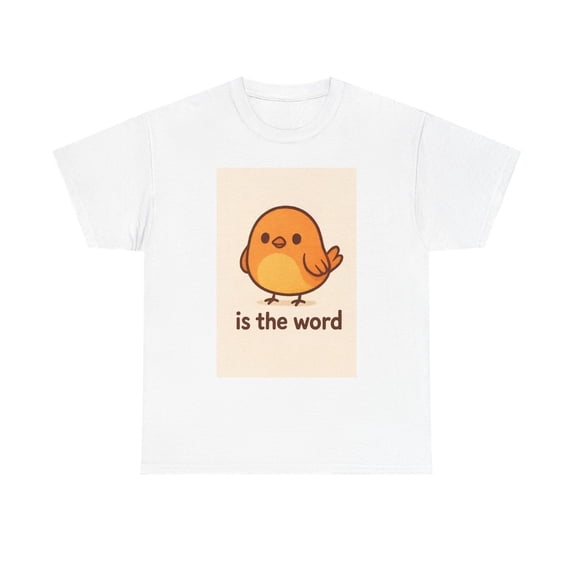 Cute Cartoon Bird Is The Word T-Shirt - Walmart.com