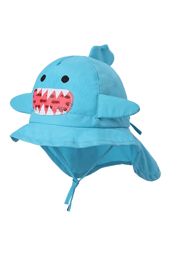 Cute Cartoon Breathable Outdoor Wide Brimmed Childrens Sun Hat Quick Drying Baby Beach Sun Hat Bucket Hat for Boys Girls Anti-UV Toddler Sun Hats Wide Brim UPF 50+ Sun Protection Beach Hat