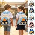 thumbnail image 1 of Cute Cartoon Car Print Primary School Backpack for Age 4t 5t 6t, 5th 6th Adjustable Straps Lightweight Waterproof Daypack, 1 of 8