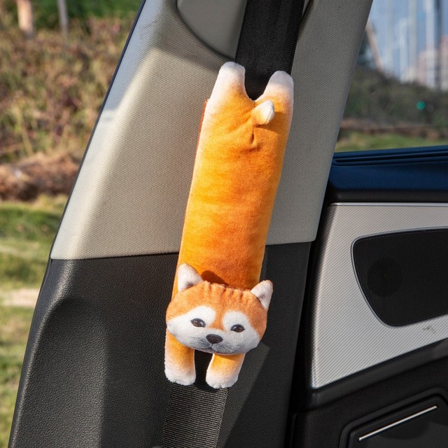 Cute Cartoon Car Seatbelt Cover Seat Belt Harness Cushion Shoulder