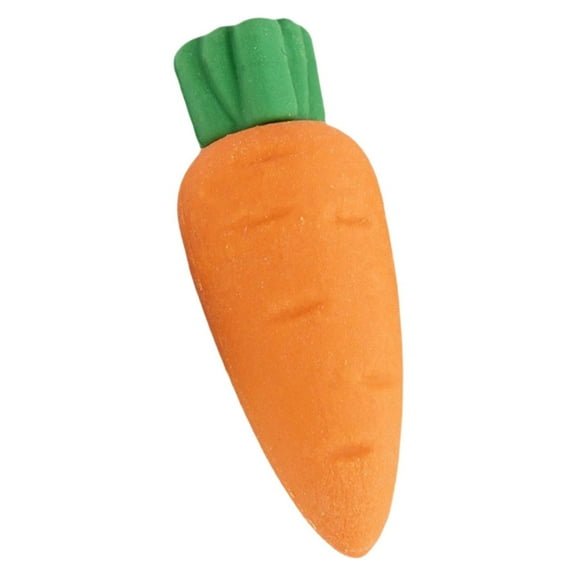 Cute Cartoon Carrot Eraser for teens - Clean & Traceless, Fun Supplies, Stationery, Creative Rubber Under $1, Goohae Erasers, Cartoon Eraser Pencils Orange