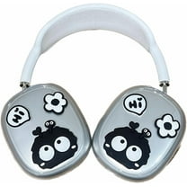 Cute Cartoon Case for AirPods Max Headphones,Clear Soft TPU Skin Anti-Scratch for Boys Girls,Transparent Accessories Protective Cover for AirPods Max (Dustbunny)
