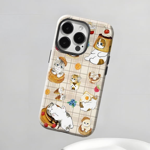 Cute Cartoon Cat Collage Aesthetic Phone Case iPhone 17 11 12 13 14 15 16 Pro Max