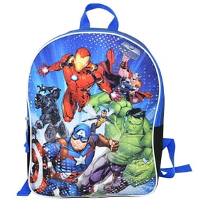 Cute Cartoon Character Avengers Kids Backpack 15 Inch, Lightweight School Bag for Girls, Toddler Preschool Travel Backpack with Top Handle (No Side Pocket)