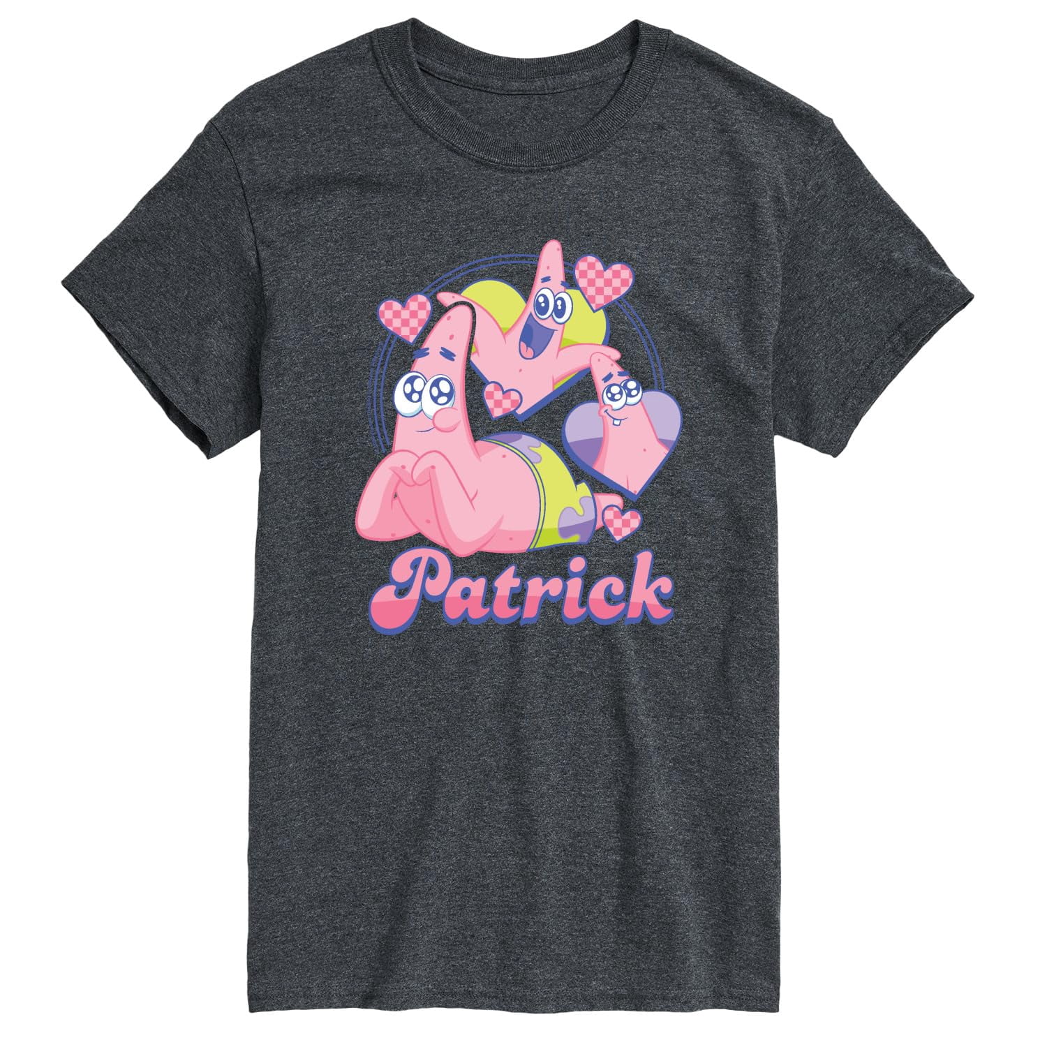 Cute Cartoon Character Graphic T-Shirt with Playful Heart Design for ...