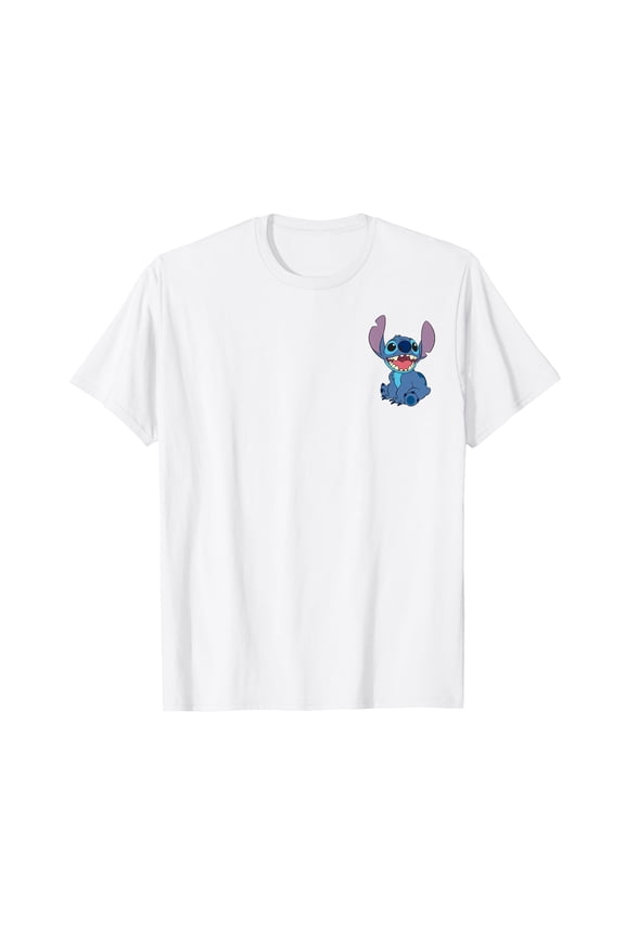 Cute Cartoon Character Pocket Logo T-Shirt for Fun and Playful Style