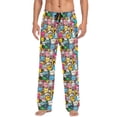 thumbnail image 1 of Cute Cartoon Characters Mens Pajama Pant Sleep and Lounge Bottons with Pockets, 1 of 7