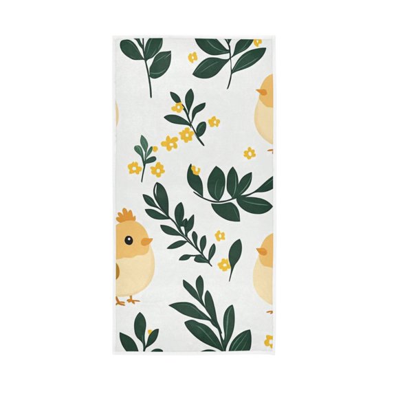 Cute Cartoon Chickens Face Towel Absorbent Hand Towels Bath Sport Gym