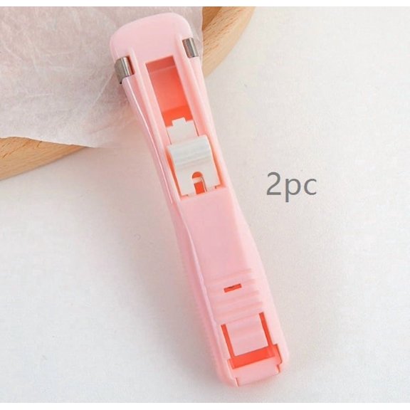 Cute Cartoon Clip Pusher - Multifunctional Document Organizer & Snack Sealing Clip for Students, Teachers, and Home Use