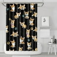 thumbnail image 1 of Cute Cartoon Corgi Shower Curtain 72"x72" ,Bathroom Decorative Shower Curtains Set with 12 Hooks,Modern Waterproof Washable Shower Curtain, 1 of 6