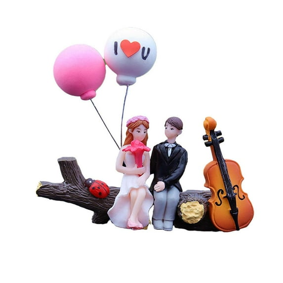 Cute Cartoon Couple Action Figures For Car Dashboard Ornament G3F8UK- A9L8