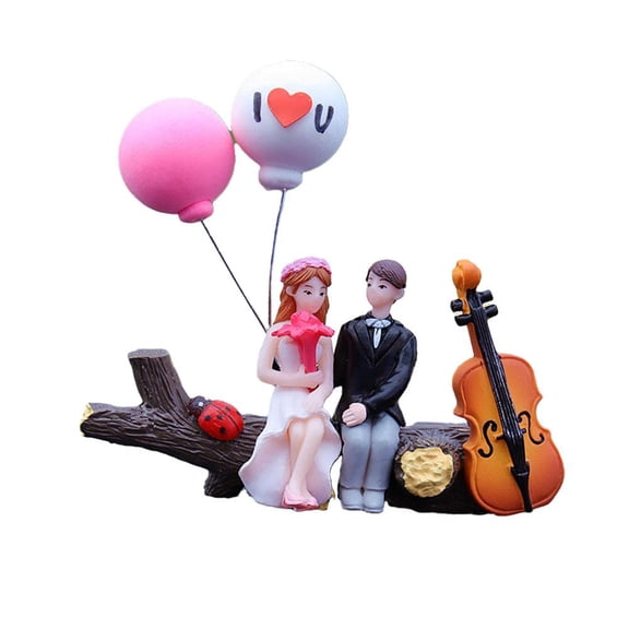 Cute Cartoon Couple Action Figures For Car Dashboard Ornament G3F8UK- A9L8