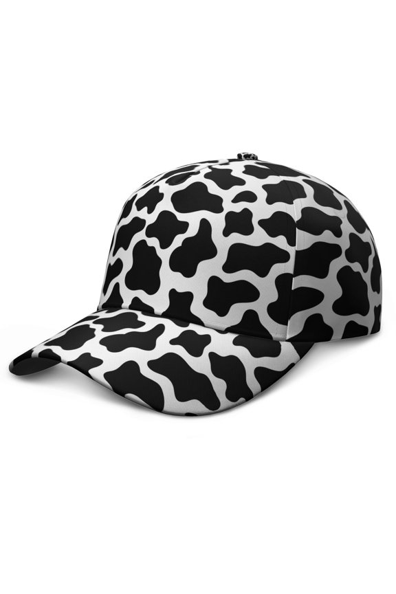 Cute Cartoon Cow Pattern Baseball Cap, Lightweight Quick-Drying Dad Hat with Sweat Absorption, Country Style Adjustable Hat for Spring Summer Hiking and Gift for Adults