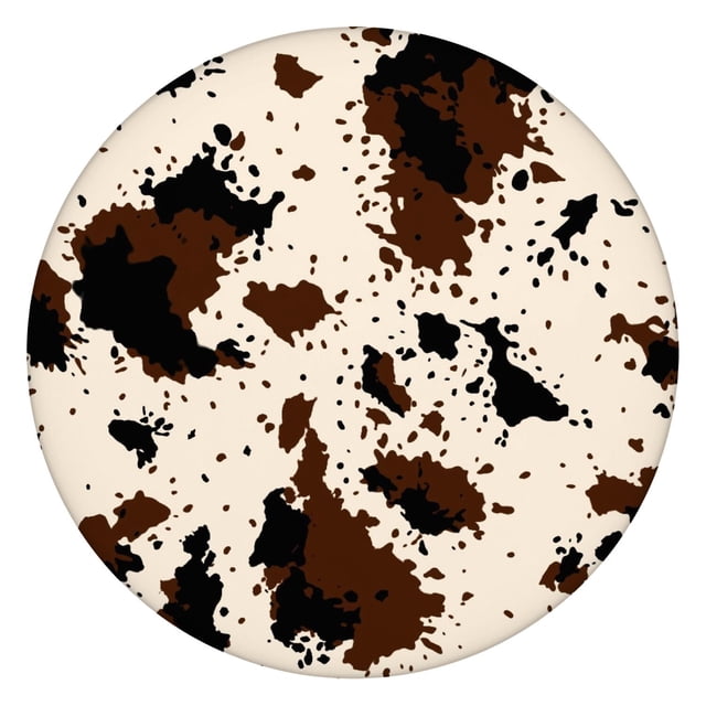 Cute Cartoon Cow Tablecloth with Farmhouse Country Style, Vintage Black ...