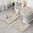 thumbnail image 1 of Cute Cartoon Dachshund Bathroom Rugs Sets 3 Piece,Toilet Cover Set,Absorbent Non Slip Bathroom Mats Sets with U-Shaped Contour Rug Toilet Rug Set, 1 of 5