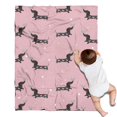 thumbnail image 1 of Cute Cartoon Dachshund Blanket,Comfortable Soft Flannel Throw Blanket,All Season,Warm Lightweight Blankets for Sofa Bed Couch Living Room Chair,30"x40", 1 of 4