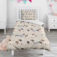 thumbnail image 1 of Cute Cartoon Dachshund Duvet Cover and Pillowcase Set for Single Bedding, Bedroom Accessories for Kids Teens, 1 of 5