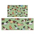 thumbnail image 1 of Cute Cartoon Dachshund Kitchen Rugs Sets Of 2,Anti Fatigue Kitchen Mat Rugs Non Slip Washable,Decorative Kitchen Floor Mats for Kitchen,Sink,Laundry,17"x30"+17"x47", 1 of 7