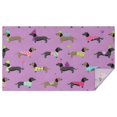 thumbnail image 1 of Cute Cartoon Dachshund Rectangle Tablecloth 60"x102",Waterproof Polyester Rectangle Table Cloth, Wipeable Spillproof Polyester Tablecloth for Dining, Camping, Indoor and Outdoor, 1 of 6