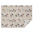 thumbnail image 1 of Cute Cartoon Dachshund Rectangle Tablecloth 60"x84",Waterproof Polyester Rectangle Table Cloth, Wipeable Spillproof Polyester Tablecloth for Dining, Camping, Indoor and Outdoor, 1 of 5
