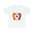 thumbnail image 1 of Cute Cartoon Dachshunds In Love For Who Dog Lover T-Shirt, 1 of 1