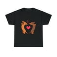 thumbnail image 1 of Cute Cartoon Dachshunds In Love For Who Dog Lover T-Shirt, 1 of 1