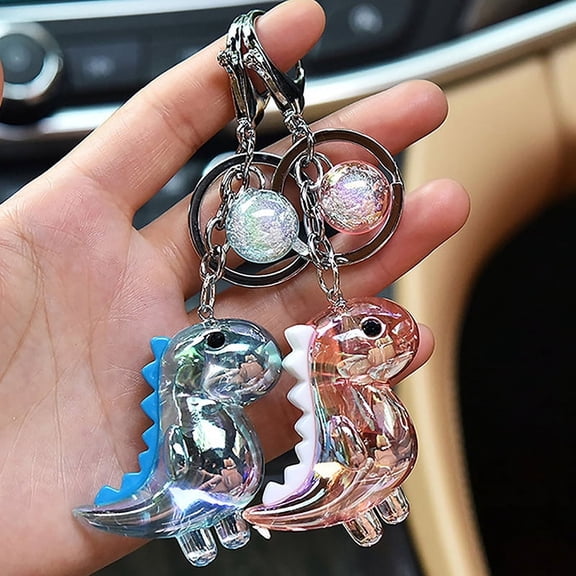 Cute Cartoon Dinosaur Key Chain Accessories High Quality Acrylic Animal Pendant