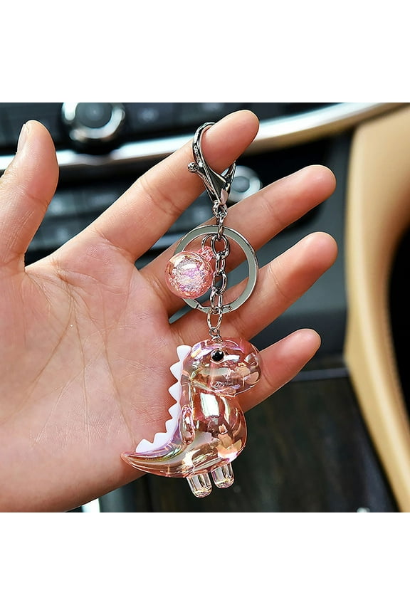 Cute Cartoon Dinosaur Key Chain Accessories High Quality Acrylic Animal Pendant