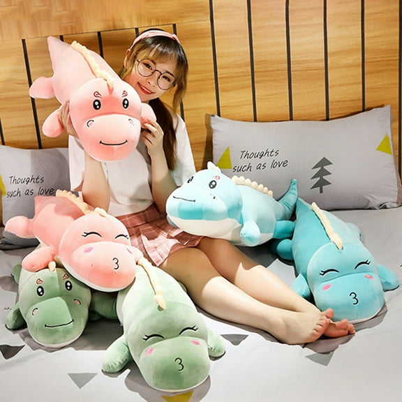 Cute Cartoon Dinosaur Shape Super Soft Plush Stuffed Pillow Toy Children Doll