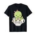 thumbnail image 1 of Cute Cartoon Dinosaur T-Shirt with Funny Tea-Rex Pun for Dino Lovers, 1 of 5