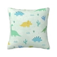 thumbnail image 1 of Cute Cartoon Dinosaurs Pillow Cover Decorative Throw Pillowcase Soft Cushion Covers Bed Sofa Couch 24x24, 1 of 6