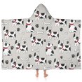 thumbnail image 1 of Cute Cartoon Dog Hooded Bath Towel，60"x35" for Ages 3 To 12 Kids, Quick Dry Lightweight Soft Microfiber Hood Beach Towel Cover Up for Kids, 1 of 7