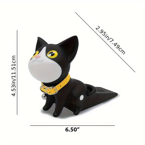 Cute Cartoon Dog Punch-Free Anti-Collision Device - Creative Plastic Door Wedge Stopper for Home Safety