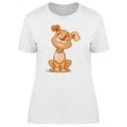 thumbnail image 1 of Cute Cartoon Dog Sitting Tee Women's -Image by Shutterstock, 1 of 2