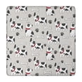 thumbnail image 1 of Cute Cartoon Dog Square Fitted Tablecloth with Elastic Edge,Square Table Cover,Washable Elastic Table Cover for Home Kitchen Party Decor 34"x34", 1 of 6
