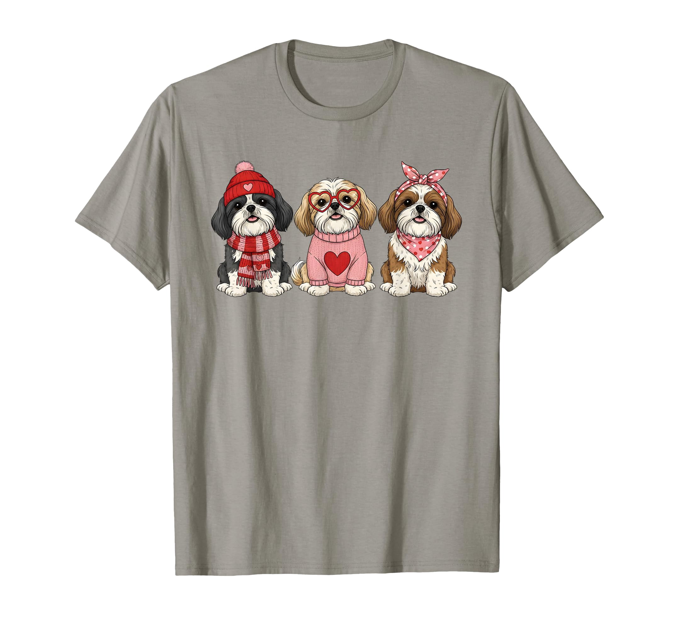 Cute Cartoon Dogs Valentine T-Shirt Comfort Colors for Cozy Winter Wear ...