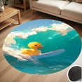thumbnail image 1 of Cute Cartoon Duck Round Carpet Living Room Bedroom Home Decoration Coffee Table Mat Lounge Rug Chair Mats, 1 of 5