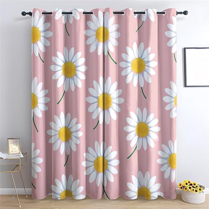 Lifejoy Blockout Eyelet Curtains – Plant Tree Pattern – Double Sided – Quality Panels