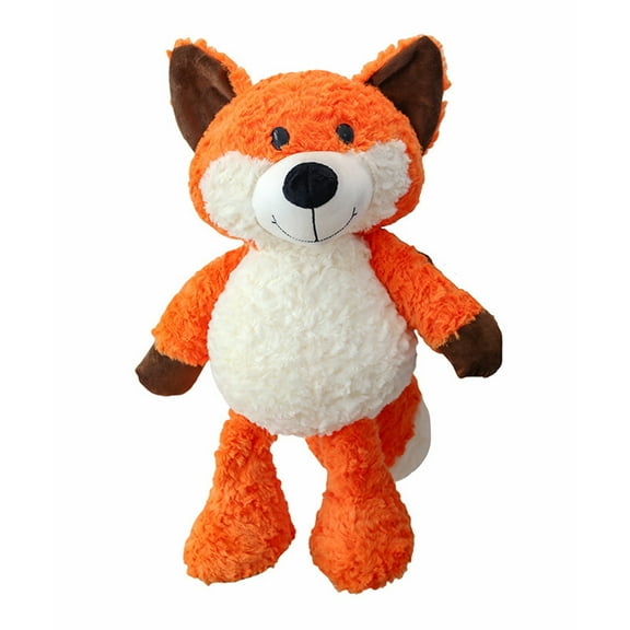 Cute Cartoon FoxDoll Forest Animal Plush Toy with Fluffy Texture and Embroidered Face, Fox Stuffed Animal for Collectors Gift