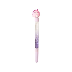 Cute Cartoon Gel Pens, Sparkly Glitter Liquid Pens, Kawaii Character Topper Ballpoint Pens, Smooth Writing Fine Point Pens, Novelty Pens for Daily Journaling, Everyday Note-Taking