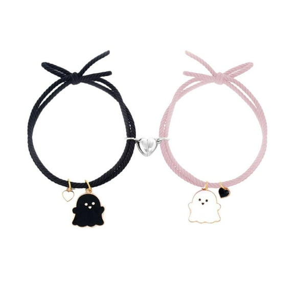 Best-Halloween Cartoon Ghost Pendant Braided Bracelet Gifts Friendship Jewelry. M1D5