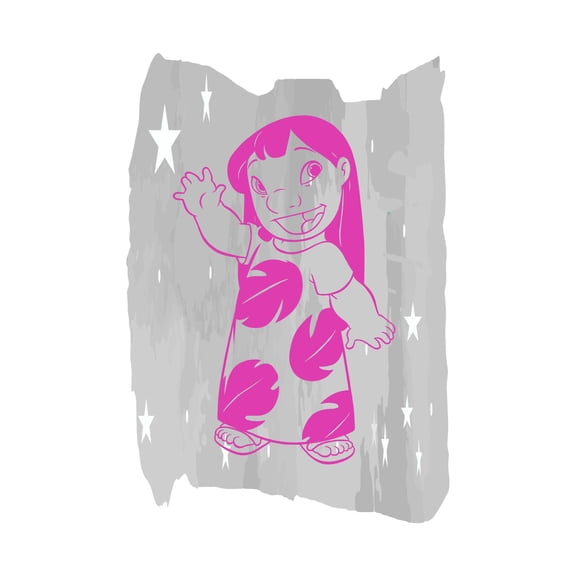 Cute Cartoon Girl Waving Vinyl Wall Design Wall Art Sticker Designs Vinyl Stickers For Home House Walls Rooms Windows Bedroom Decoration Size (20x20 inch)