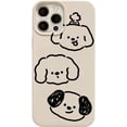 thumbnail image 1 of Cute Cartoon Graffiti Dog Avatar Soft Phone Case Compatible with iPhone Case (White,iPhone 12), 1 of 5