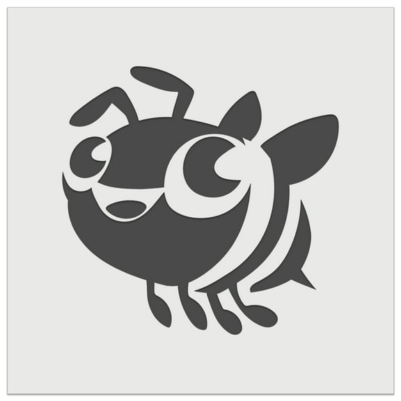 Cute Cartoon Honey Bee Bumblebee DIY Cookie Wall Craft Stencil - 5.5 Inch