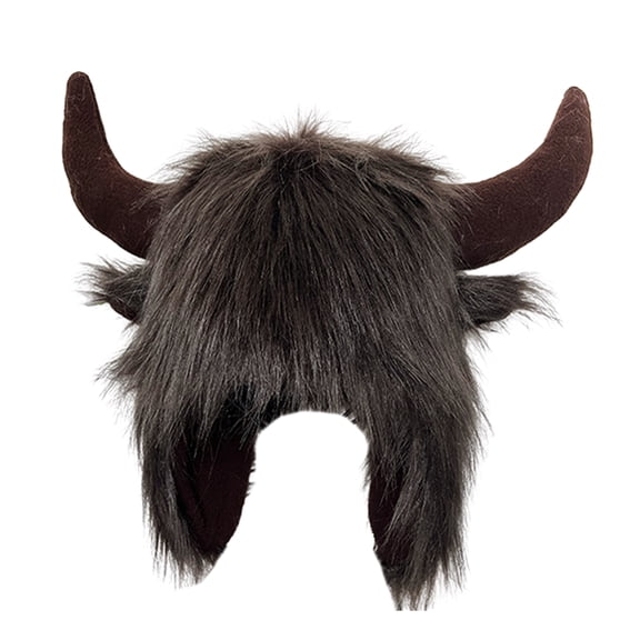 Cute Cartoon Horn Hat with Earflap Hat Perfect for Outdoor Activities and Parties for Men and Women Teens