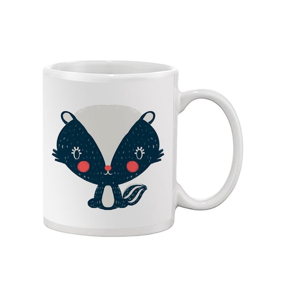 Cute Cartoon Kiddie Skunk Mug - Image by Shutterstock,