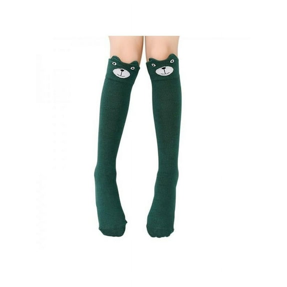 Cute Cartoon Kids Baby Girl Socks Animal Cotton Knee Long Winter Socks